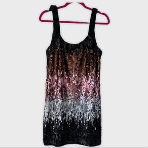 Essue Ombré Sequin Mini Dress Size Medium